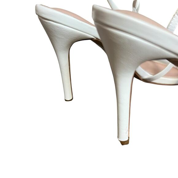 Sosandar White Strappy Heeled Stiletto Sandals 10.5 - Picture 6 of 16